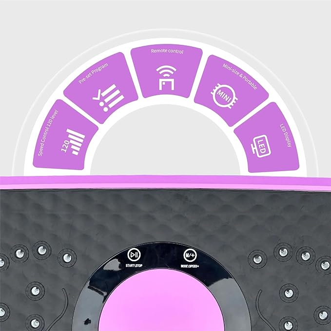 Vibration Plate Fitness Platform Whole Body Exercise Machine with 120 Speed Levels, Lymphatic Drainage, Fat Burning, and Weight Loss, Perfect for Women, Men, and Home Gym Exercise-Ruum Studio Home