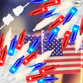 100LIGHTS RED White and Blue Extra-Bright with End Connectors 4th July Decoration Patriotic Mini String Lights 5.98m UL Certified Waterproof for Home Garden Holiday Tree Party Patio-Ruum Studio Home