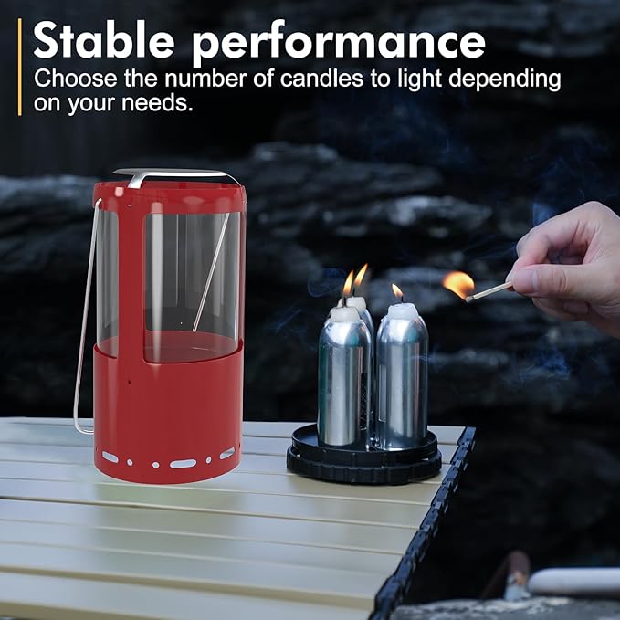 Candle Lantern, Camping Gear for Campers Use, Without Candles-Ruum Studio Home