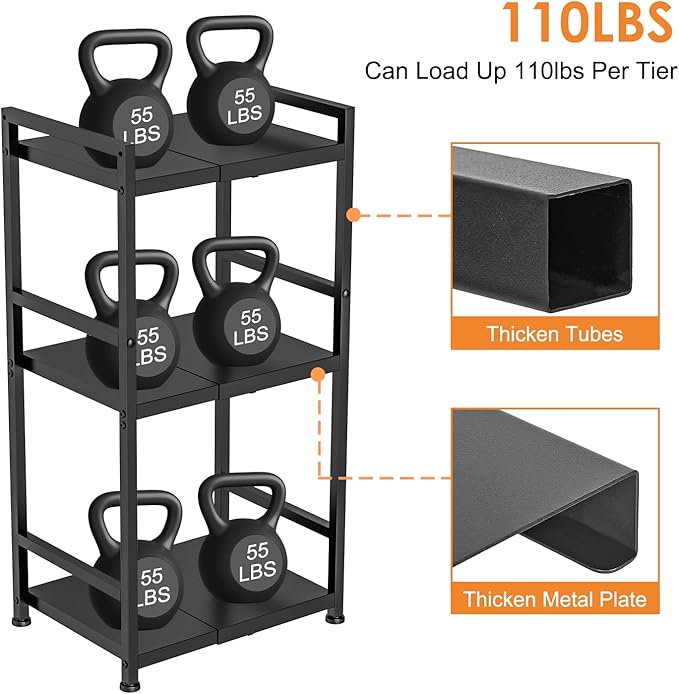 3-Tier Expandable Storage Shelves, 110LBS Heavy Duty Metal Shelving Unit, Adjustable Laundry Room Organization and Storage Shelf Rack,Ideal Narrow Bathroom Kitchen Laundry Room Organizer,Free-Standing-Ruum Studio Home
