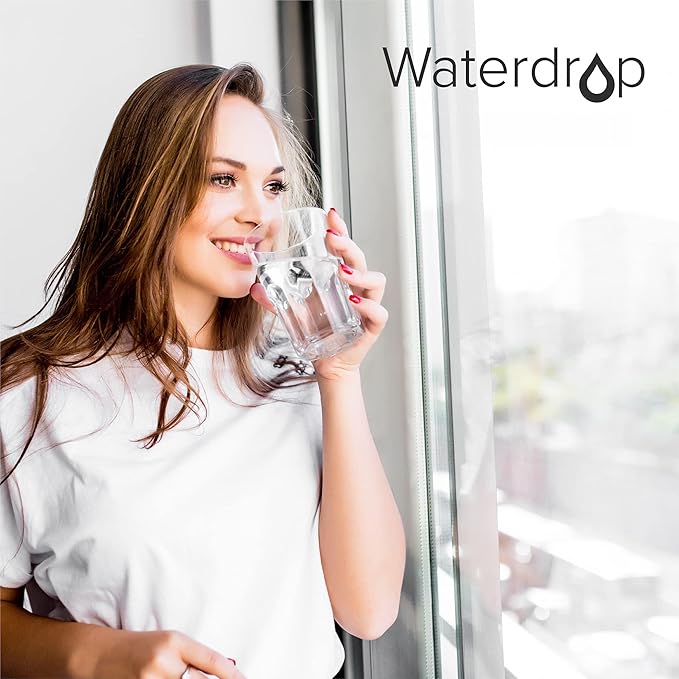 Waterdrop Sight Glass Spigot, Replacement for The Berkey® Gravity-Fed Water Filtration System, Clear View Water Level with Red Floating Ball, Durable Metal Material-Ruum Studio Home