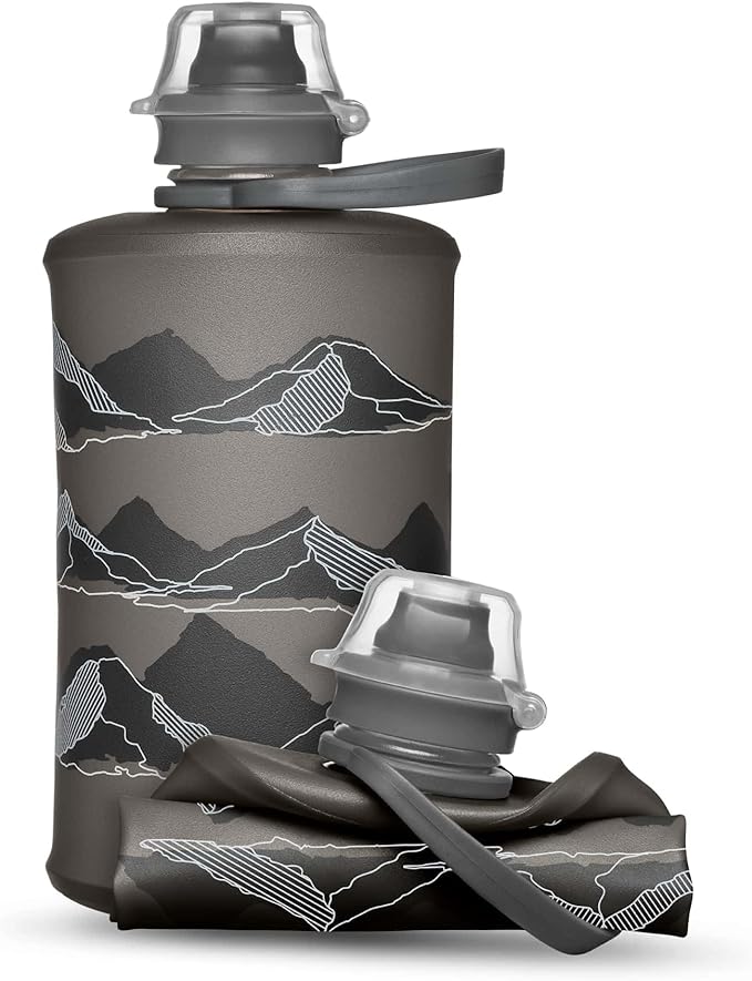 HydraPak Stow - Collapsible Backpacking Water Bottle (350ml, 500ml, 1L) - BPA Free, Ultra Light, Spill-Proof Twist Cap-Ruum Studio Home