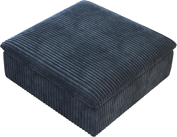 Modern Down Filled Sigle Middle Seat, Cloud Modular Sectional Sofa, Contemporary American Wide Deep Seat Couches for Living Room Apartment and Bedroom,No Assembly Required,Blue-Ruum Studio Home