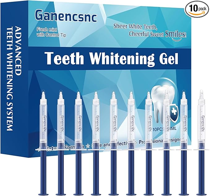 10-Pack Teeth Whitening Gel Refills - Gentle 35% Carbamide Peroxide Formula - Compatible with Teeth whitening Kit,No Sensitive Teeth Whitener-Ruum Studio Home