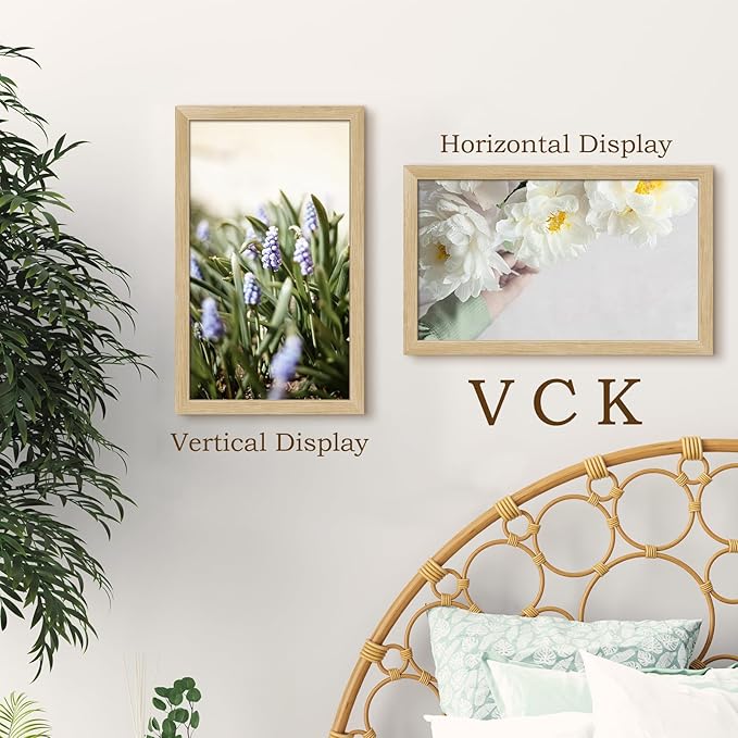 VCK 14x24 Oak Wood Frame for Picture, Natural Solid Wood Photo Frames 3 Pack, Wall Gallery Frame-Ruum Studio Home