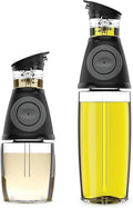 Olive Oil Dispenser Bottle with Pump - Oil Dispenser for Kitchen, Glass Oil and Vinegar Dispenser Set, Measured Cruet for Cooking - Ideal Oil Bottles for Kitchen Gadgets & Gifts, 2 Pack-Ruum Studio Home