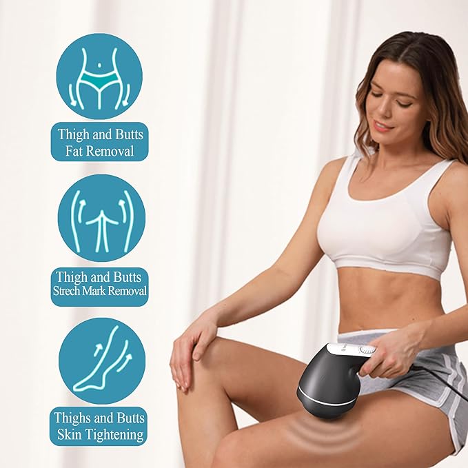 Body Sculpting Machine, Handheld Cellulite Massager, Body Shaper for Women,Lymphatic Drainage Massage for Stomach Belly Thighs Arm Butts with 8 Massage Heads Attachment 2 Mesh Covers-Ruum Studio Home