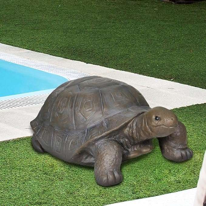 SKYFIRE Turtle Statues for Garden - 29.5' x 15.7' x 11.8' Fiber Reinforced Concrete Figurines, Garden Sculptures & Decor for Outdoors, Lawn, Yard - Outdoor Ornaments Gardening Gifts-Ruum Studio Home