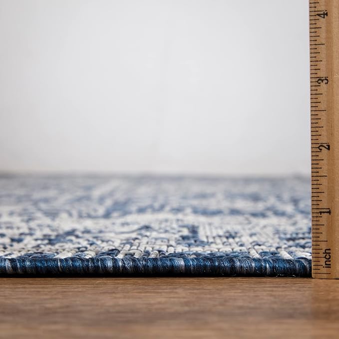 Keen Home Design Terrace Outdoor Runner Rug - 2x8 Washable Indoor/Outdoor Rug for Patio, Kitchen, Balcony, Beach, Garden, Deck and Porch, Size: 2'2"x7'7"-Ruum Studio Home