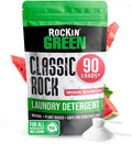 Rockin' Green Classic Rock Laundry Detergent (90 Loads), Plant based, All Natural Laundry Detergent Powder, Vegan and Biodegradable Odor Fighter, Safe for Sensitive Skin, 45 oz (Smashing Watermelons)-Ruum Studio Home