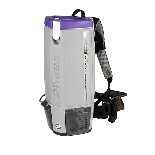 ProTeam Super Coach Pro 10 Backpack Vacuum Commercial with Telescoping Wand Tool Kit, 10 Quart, Corded, 107303-Ruum Studio Home