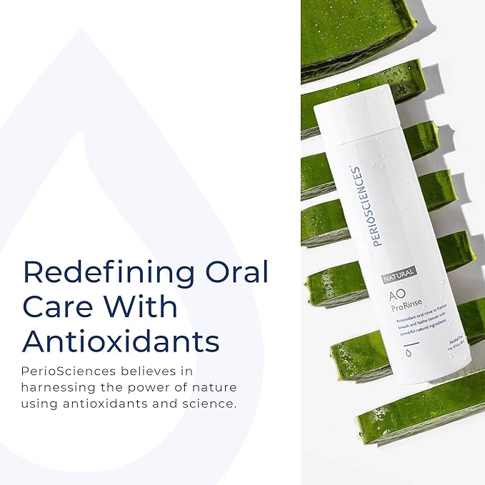 PerioSciences AO ProRinse Natural Mouthwash with Antioxidants and Amino Acids – Orthodontic Mouthwash – Fluoride-Free, 10 Fl Oz / 300ml-Ruum Studio Home