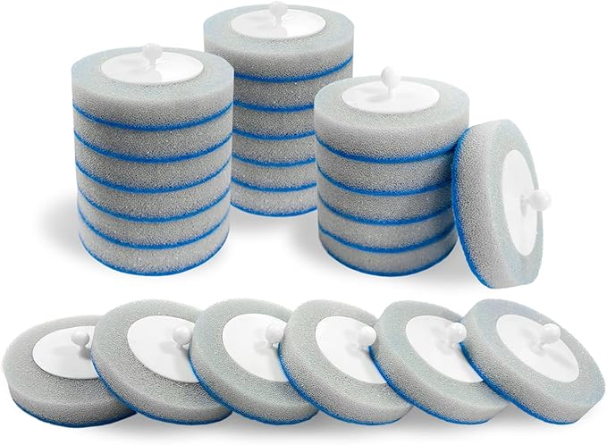 Disposable Toilet Brush&Holder with 18pcs Refills Pads, Toilet Cleaning Kit System,Toilet Bowl Cleaner Wand Holder and Set (24 Replacement Pads Refills)-Ruum Studio Home