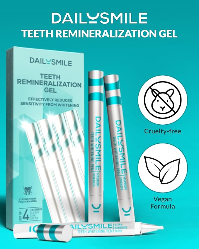 Teeth Whitening Pen, Gentle Teeth Whitening Gel for Sensitive Teeth, Tooth Whitener Kit, Effective Whitening Gel for Tooth Stains, Natural Instant Smile Whitening, Bright White Teeth-04 PK-Ruum Studio Home