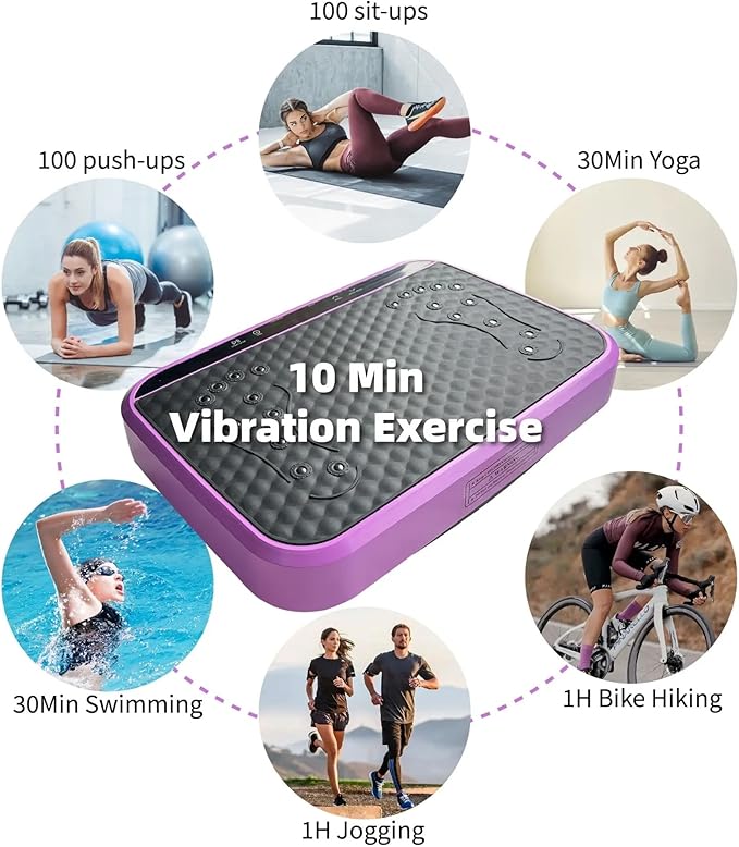 Vibration Plate Fitness Platform Whole Body Exercise Machine with 120 Speed Levels, Lymphatic Drainage, Fat Burning, and Weight Loss, Perfect for Women, Men, and Home Gym Exercise-Ruum Studio Home
