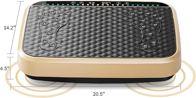 Vibration Plate Fitness Platform Whole Body Exercise Machine with 120 Speed Levels, Lymphatic Drainage, Fat Burning, and Weight Loss, Perfect for Women, Men, and Home Gym Exercise-Ruum Studio Home
