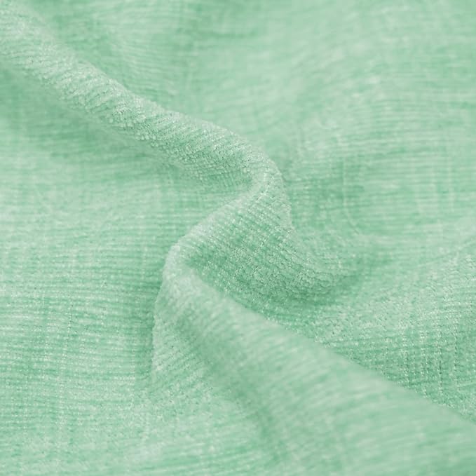 CaliTime Throw Pillow Covers Decorative 16 X 26 Inches Pack of 2 Cozy Chenille Cushion Cases for Couch Sofa Bed Living Room Home Grey Green-Ruum Studio Home