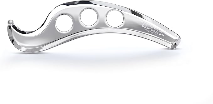 Professional Muscle Scraper Tool - Patented IASTM Massage Tools for Physical Therapy, GuaSha Tool for Body Myofascial Release - Medical Grade 304 Stainless Steel Muscle Scraping Tool - Ellipse Pro-Ruum Studio Home