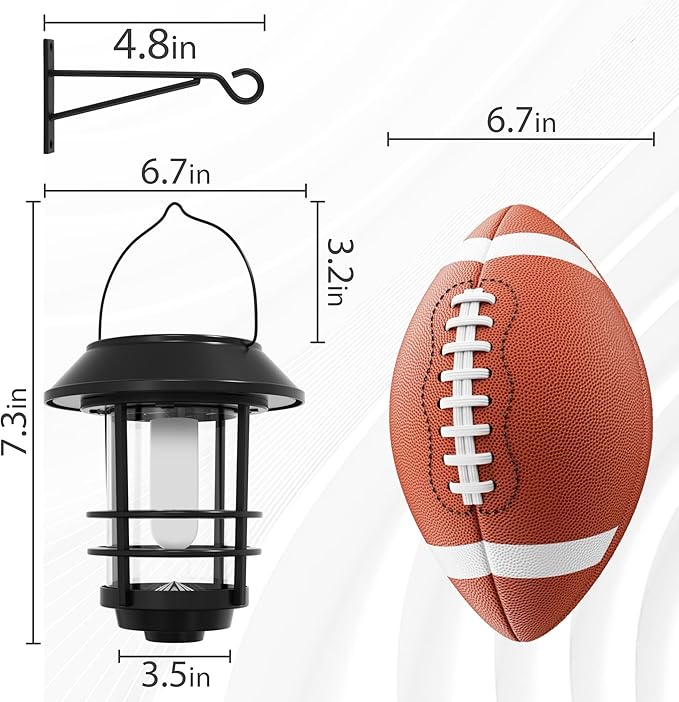 Otdair Solar Wall Lantern Outdoor, Flickering Flames Solar Sconce Lights Outdoor, Hanging Lamps Wall Mount for Front Porch, Patio and Yard, 4 Pack-Ruum Studio Home