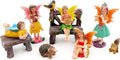 Fairies Set of 10 Pcs Miniature Garden Figurines - Outdoor Decor Art for Fall Winter, Outdoor Statue for Patio, Lawn, Yard Decoration-Ruum Studio Home