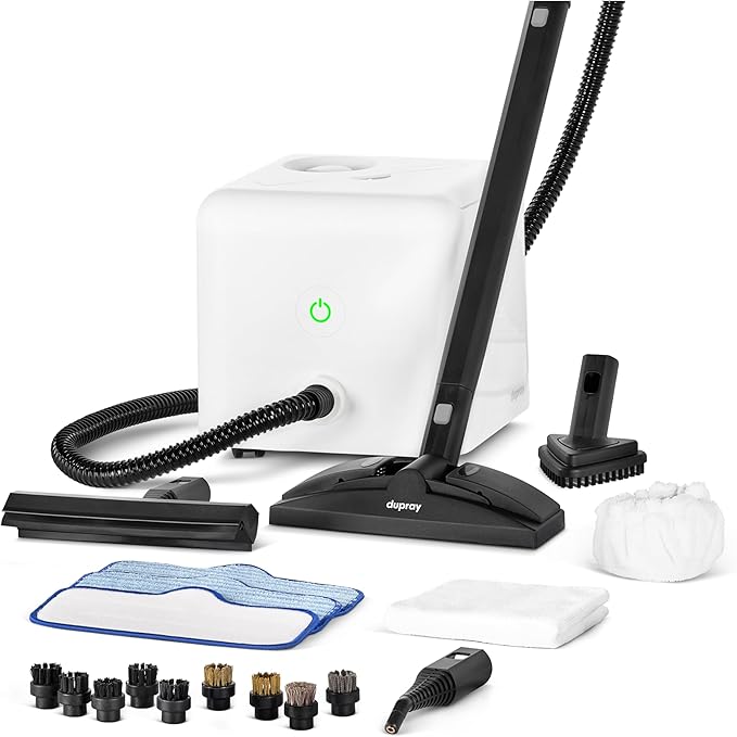 Dupray Neat Steam Cleaner with 20-piece Accesory Kit. For Multipurpose steam Cleaning Hardwood, Tile, Laminate and Sealed Floors, Couch, Furniture and more. *Kills 99.9% of Bacteria and Viruses-Ruum Studio Home