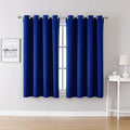 ChrisDowa Grommet Blackout Curtains for Bedroom and Living Room - 2 Panels Set Thermal Insulated Room Darkening Curtains (Royal Blue, 52W x 45L)-Ruum Studio Home