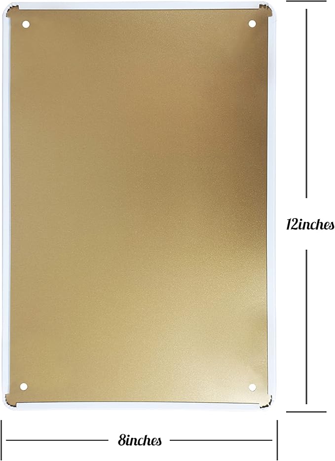 Vintage Tin Sign Retro Metal Funny Warning Signs for Home Decor Stylish Wall Art Plaques Gift for Bathroom Kitchen and Gothic Wall Decor in Every Room 12x8 in-Ruum Studio Home