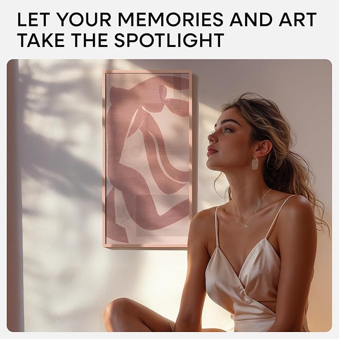 Homeforia 11x22 Newspaper Frame Rose Gold, High End Metal 11 x 22 Picture Frame without Mat, 22x11 Thin Rose Gold Poster Frames for Wall, 11by22 Display Photo Frame, Tempered Glass, Wall Kit, Set of 1-Ruum Studio Home
