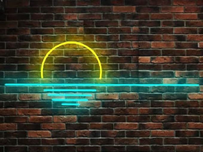 LED Decorative Lights USB Mountains Sunrise Sunset Led Neon Signs Home Decoration Wall Art Holiday Gift Brightness Adjustable 16.5''x9.5''-Ruum Studio Home