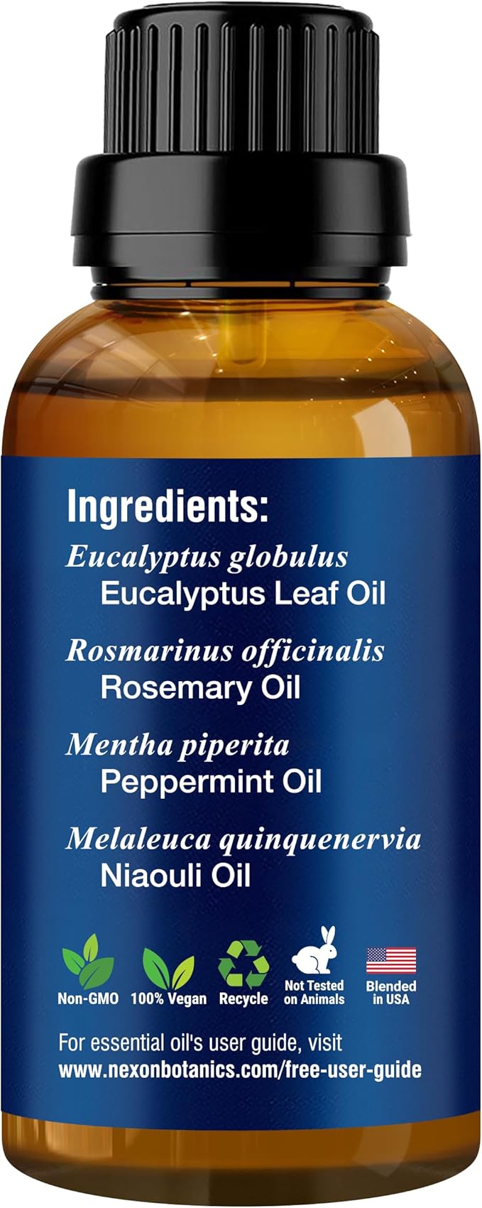 Breathe Essential Oil Blend 30 ml - Breath Sinus Relief with Menthol Oils - for Humidifiers, Diffusers, and Aromatherapy - Nexon Botanics-Ruum Studio Home