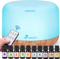 Diffuserlove Diffuser Essential Oil Diffusers 500ML Remote Control Aroma Diffuser Cool Mist Aromatherapy Diffuser with Mute Design, Timer and Auto Shut-Off for Office Living Room Yellow-Ruum Studio Home