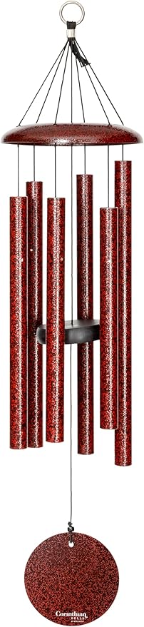 Corinthian Bells by Wind River - 30 inch Ruby Splash Wind Chime for Patio, Backyard, Garden, and Outdoor Decor (Aluminum Chime) Made in The USA-Ruum Studio Home