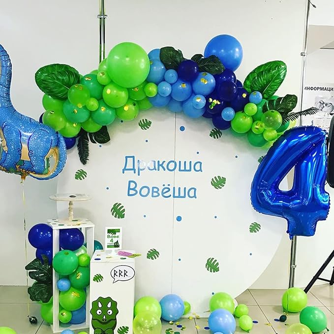 130pcs Lime Green Balloons Different Sizes 18" 12" 10" 5" Light Green Balloons for Birthday Dinosaur Baby Shower St. Patrick's Day Summer Jungle Forest Safari Party Decorations-Ruum Studio Home