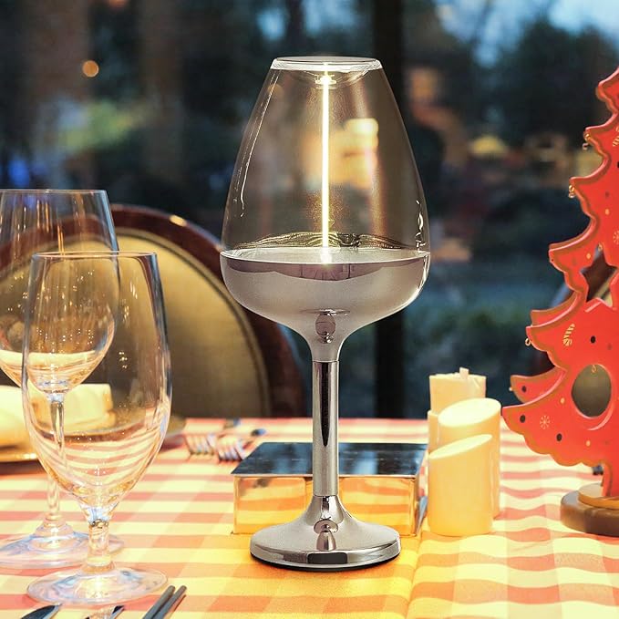 Romantic Cordless Table Lamp Adjustable - Table Lights 3 Modes (Light, Dark, Breathing), Touch Lamp, Battery Operated-IP65 Waterproof for Outdoor Patio/Restaurants/Home/Dinner-Ruum Studio Home