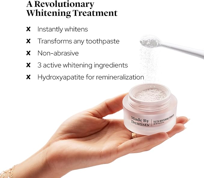 Professional Teeth Whitening Powder - Remineralizing Hydroxyapatite Tooth Powder Formula with Pap, and Diamond Pwdr - Non-Abrasive Stain Remover for Instant Results-Ruum Studio Home