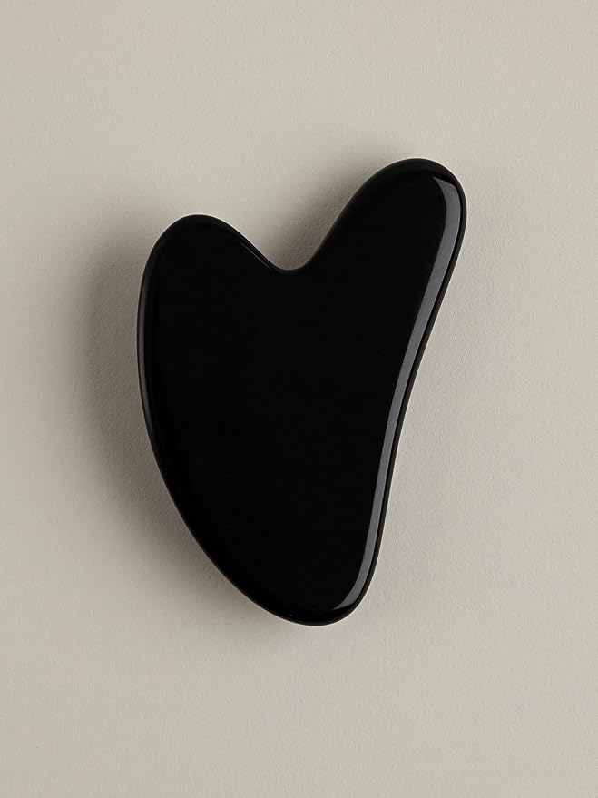 Mount Lai Obsidian Gua Sha Facial Tools, Black Obsidian Gua Sha Facial Tools Set and Roller, Guasha Tool for Face to Relieve Muscle Tension and Reduce Puffiness, Anti Aging Skin Care Sets for Women-Ruum Studio Home
