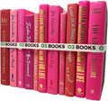 Curated Decorative Books Hardcover Décor Books for Home Décor, Choose Color, Interior Design, Office, Wedding Display, Instant Library, or Staging (Pink, Half Foot)-Ruum Studio Home