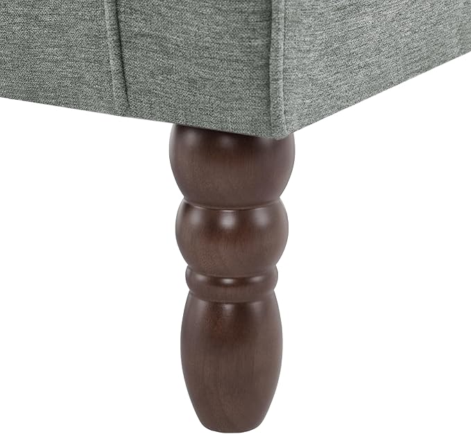 UIXE High Back Accent Chairs Set of 2, Upholstered Armchair in Fabric, Retro Wingback Arm Chair for Living Room, Comfy Single Sofa Bedroom Reading Seat with Solid Wood Legs - Dark Gray-Ruum Studio Home