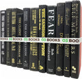 Curated Decorative Books Hardcover Décor Books for Home Décor, Choose Color, Interior Design, Office, Wedding Display, Instant Library, or Staging (Black, One Foot)-Ruum Studio Home