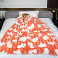 Soft Cow Print Blanket for Couch, Bed, or Living Room – Cozy and Decorative Imitation Rabbit Fur Throw for Home, Seasons and Relaxation-Ruum Studio Home