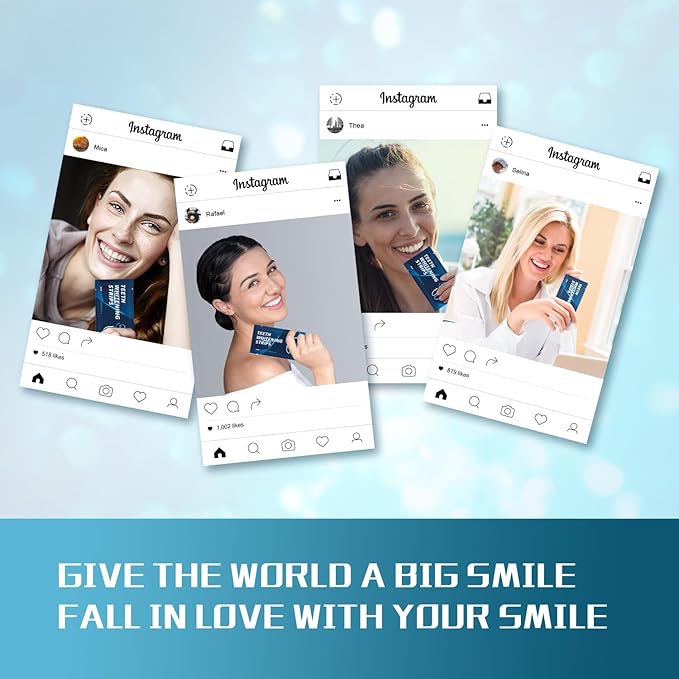 Teeth Whitening Strips - 28 Whitening Strips for Teeth Sensitive, Professional, Fast Remove Smoking, Coffee, Wine Stains, Teeth Whitening Kit Pack of 14 Non-Slip Strips Treatments-Ruum Studio Home