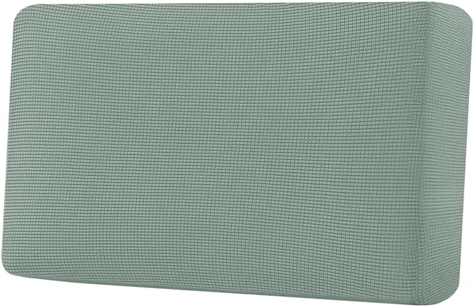 H.VERSAILTEX Super Stretch Individual Seat Cushion Covers Sofa Covers Couch Cushion Covers Slipcover Sets Thick Jacquard Textured Twill Fabric (1 Piece Loveseat Cushion Cover, Sage)-Ruum Studio Home