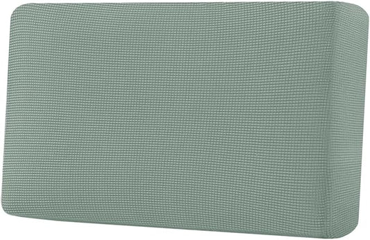 H.VERSAILTEX Super Stretch Individual Seat Cushion Covers Sofa Covers Couch Cushion Covers Slipcover Sets Thick Jacquard Textured Twill Fabric (1 Piece Loveseat Cushion Cover, Sage)-Ruum Studio Home