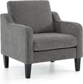 VINGLI Accent Chairs for Living Room Chairs Reading Chair Mid Century Modern Chair Soft Chenille Sofa Chair Upholstered Arm Chair Comfy Chair Side Chair (Light Grey Chenille)-Ruum Studio Home