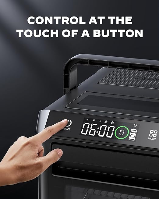 Silonn Battery-Powered Ice Maker with 4-Power, RV Ice Maker Countertop 12V/24V Car Charger 100-240V AC Solar-Ready, Portable Ice Machine 9 Cubes/6 Mins 22lbs/Day Auto-Clean for Camping RV Home Outdoor-Ruum Studio Home