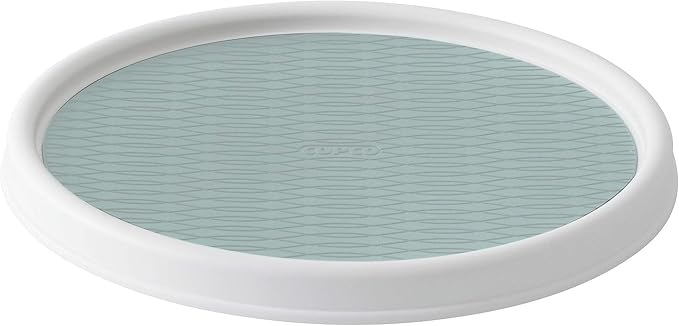 Copco Basics Non-Skid Pantry Cabinet Lazy Susan Turntable, 12-Inch, Blue-Ruum Studio Home