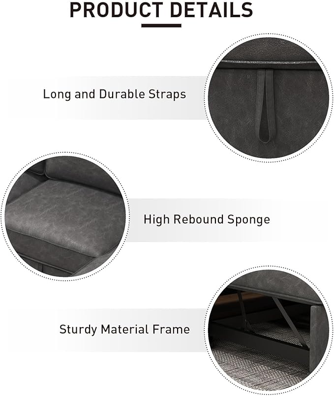 EBELLO Convertible Sleeper Sofa 3 in 1, Faux Leather Modern L-Shaped Couches for Living Room, Pull Out Sectional Futon Sofa Bed with Storage Space, USB Ports and Cup Holders for Bedroom-Ruum Studio Home