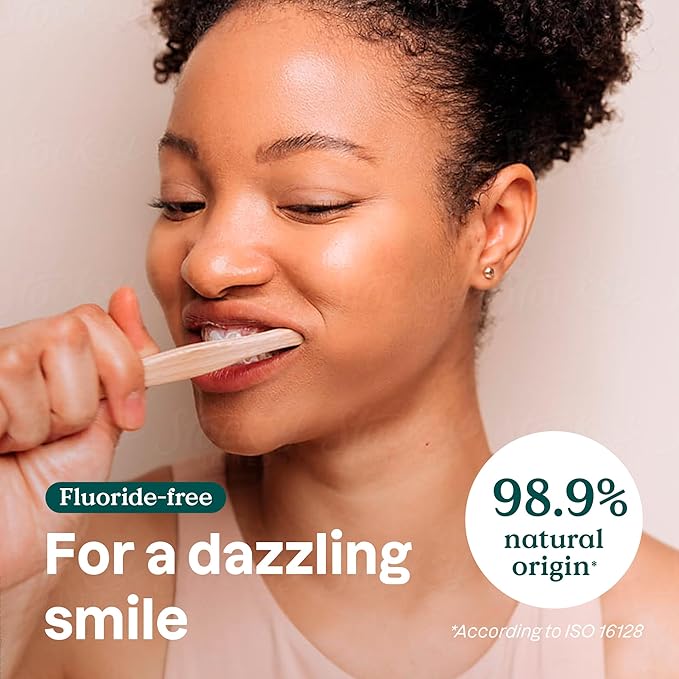 Attitude Fluoride-Free Whitening Toothpaste, Peppermint Flavor, Vegan & Cruelty-Free, Sugar-Free, Plant & Mineral-Based Ingredients, Clean Oral Care, 4.2 Oz-Ruum Studio Home