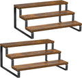 Giikin 3-Tier Spice Rack, 13.8 Inch Wood Countertop Spice Storage Holder, Kitchen Pantry Cabinet Organizer Cupboard for Spice Bottles, Jars, Seasonings, Baking Supplies, Metal Frame(Set of 2)-Ruum Studio Home