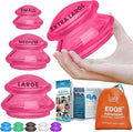 Silicone Cupping Therapy Set Professional Massage Cupping Cups for Cupping Therapy 4 Cup Kit for Massage, Myofascial Release, Cellulite Reduction (Lure Pink)-Ruum Studio Home